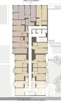 1-к квартира, строящийся дом, 54м2, 7/23 этаж