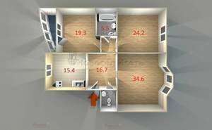 3-к квартира, вторичка, 123м2, 5/9 этаж
