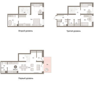 3-к квартира, вторичка, 150м2, 1/8 этаж