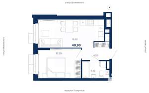 1-к квартира, вторичка, 41м2, 5/29 этаж