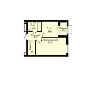 1-к квартира, вторичка, 37м2, 6/30 этаж