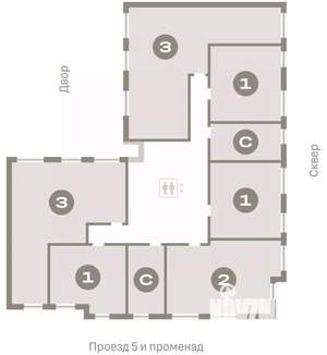 1-к квартира, вторичка, 38м2, 3/9 этаж