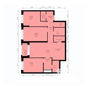 3-к квартира, строящийся дом, 96м2, 29/30 этаж