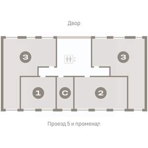 1-к квартира, вторичка, 40м2, 3/9 этаж