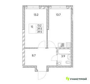 1-к квартира, вторичка, 40м2, 3/30 этаж