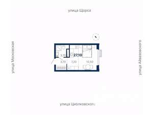 Студия квартира, вторичка, 27м2, 21/33 этаж