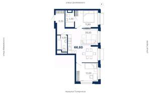 2-к квартира, вторичка, 67м2, 5/29 этаж