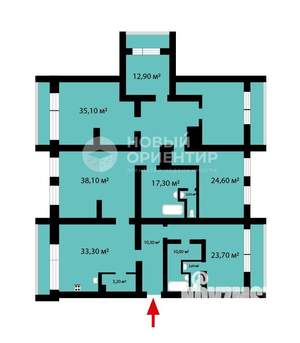 6-к квартира, вторичка, 258м2, 6/14 этаж