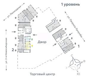 2-к квартира, вторичка, 60м2, 1/24 этаж