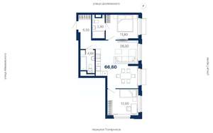 2-к квартира, вторичка, 67м2, 13/29 этаж
