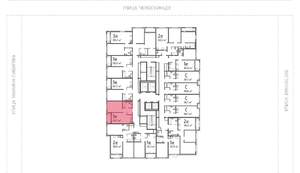 1-к квартира, вторичка, 41м2, 12/25 этаж