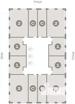 2-к квартира, вторичка, 65м2, 10/25 этаж
