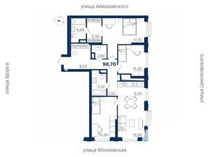 3-к квартира, вторичка, 99м2, 19/29 этаж