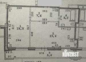 2-к квартира, вторичка, 55м2, 8/25 этаж