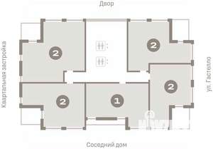 1-к квартира, вторичка, 57м2, 16/16 этаж