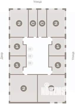 2-к квартира, вторичка, 65м2, 8/25 этаж