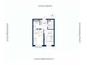 1-к квартира, вторичка, 42м2, 23/33 этаж