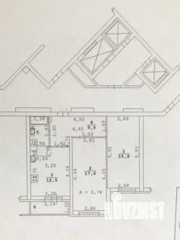2-к квартира, вторичка, 59м2, 20/22 этаж