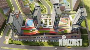 1-к квартира, строящийся дом, 41м2, 24/26 этаж