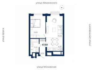 1-к квартира, вторичка, 48м2, 11/29 этаж