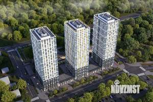 1-к квартира, строящийся дом, 42м2, 5/30 этаж