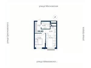1-к квартира, вторичка, 40м2, 25/30 этаж