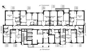 2-к квартира, строящийся дом, 55м2, 1/25 этаж