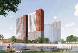 2-к квартира, строящийся дом, 51м2, 24/27 этаж