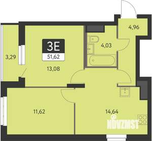 2-к квартира, вторичка, 49м2, 20/31 этаж