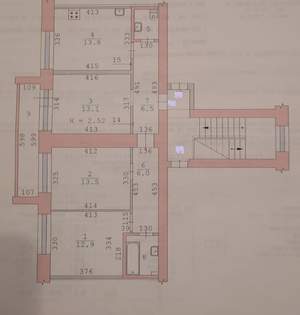 3-к квартира, вторичка, 72м2, 5/5 этаж