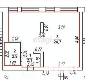 Студия квартира, вторичка, 30м2, 2/10 этаж