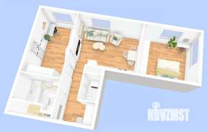 2-к квартира, вторичка, 58м2, 12/27 этаж