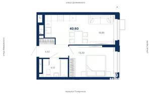1-к квартира, вторичка, 41м2, 28/29 этаж
