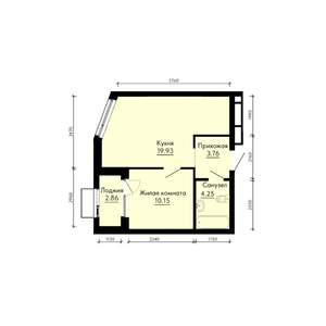 1-к квартира, вторичка, 40м2, 22/31 этаж