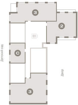 3-к квартира, вторичка, 88м2, 9/9 этаж