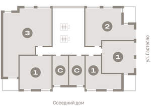 1-к квартира, вторичка, 47м2, 10/16 этаж