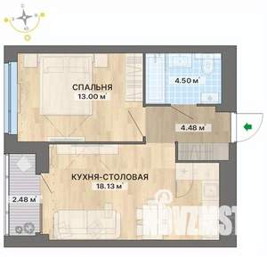1-к квартира, вторичка, 43м2, 11/29 этаж