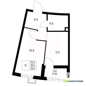 1-к квартира, вторичка, 39м2, 5/31 этаж
