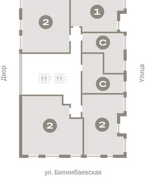 2-к квартира, вторичка, 75м2, 9/25 этаж