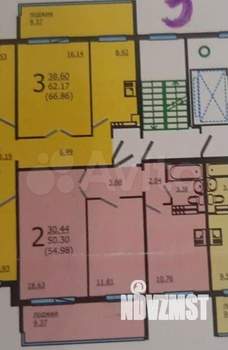 2-к квартира, вторичка, 51м2, 5/10 этаж