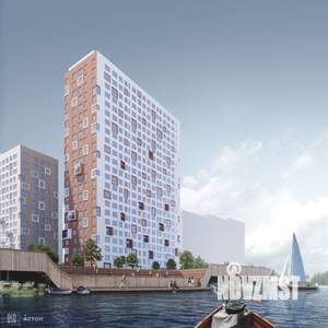 2-к квартира, сданный дом, 53м2, 16/22 этаж