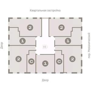 1-к квартира, вторичка, 44м2, 4/8 этаж