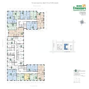 2-к квартира, строящийся дом, 68м2, 10/10 этаж