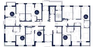 3-к квартира, сданный дом, 78м2, 1/21 этаж