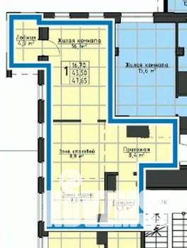 1-к квартира, вторичка, 48м2, 20/30 этаж