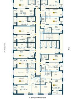 1-к квартира, вторичка, 41м2, 20/25 этаж