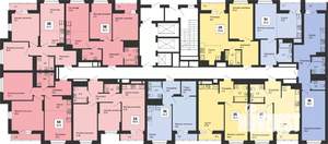 1-к квартира, строящийся дом, 49м2, 8/25 этаж