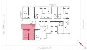 2-к квартира, вторичка, 48м2, 1/8 этаж