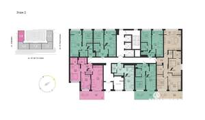 1-к квартира, вторичка, 43м2, 2/22 этаж