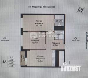 Студия квартира, вторичка, 65м2, 9/14 этаж